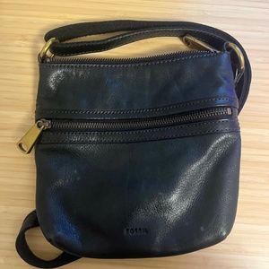 Fossil black crossbody